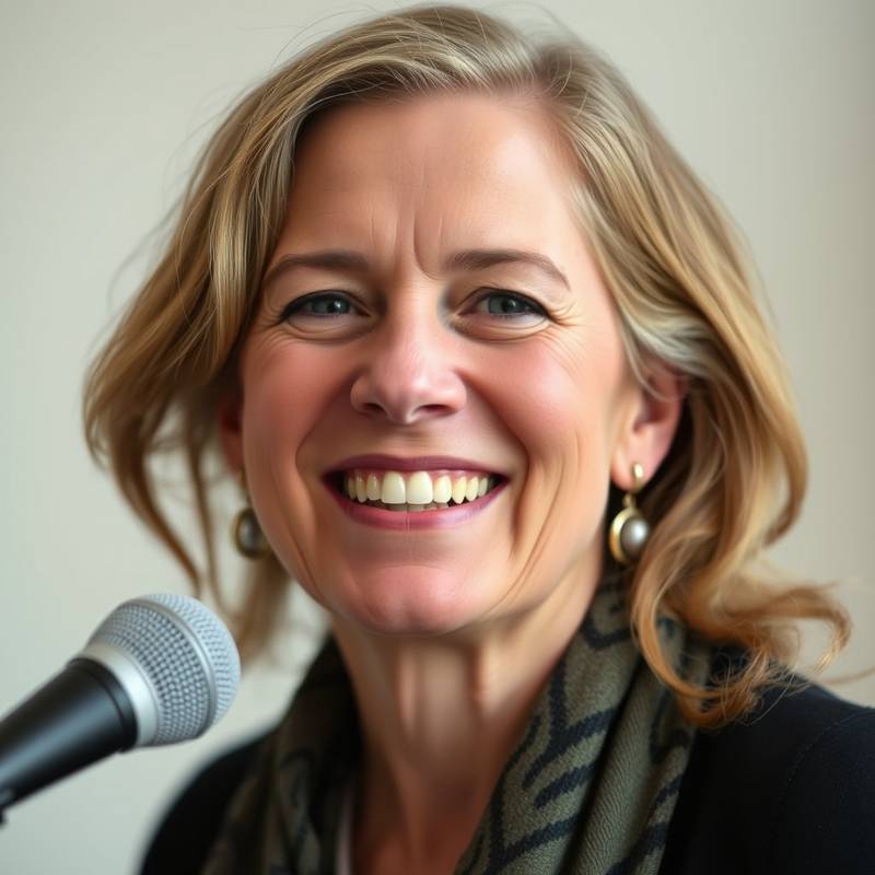 Portret van Annelies Vermeer, een zangcoach met een vriendelijke glimlach